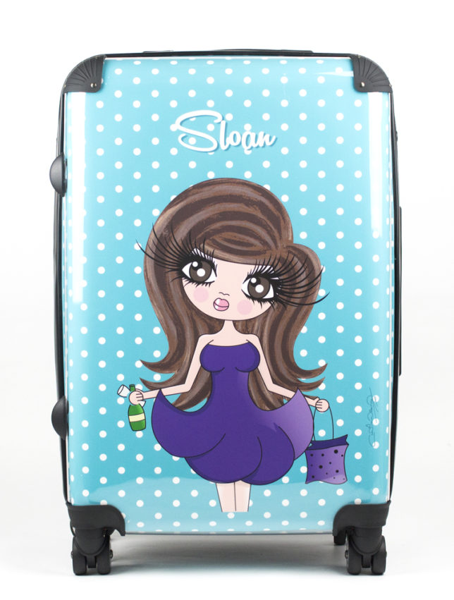 claireabella personalised suitcase