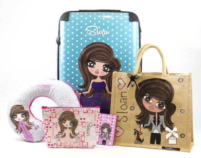 claireabella personalised suitcase